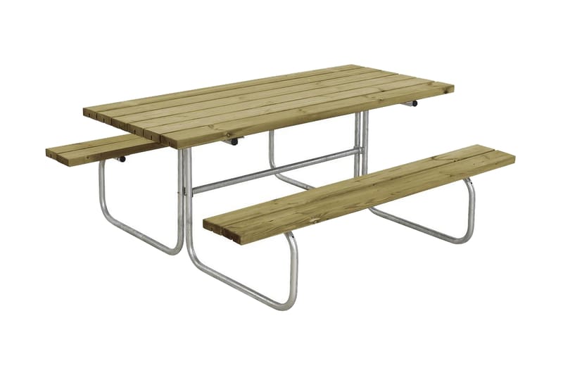 PLUS Classic bord- och bänkset 155x177x73 cm - Beige/Grå - Utemöbler & utemiljö - Utebord & trädgårdsbord - Picknickbord