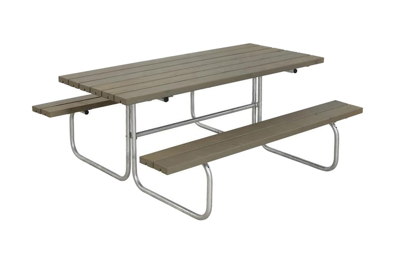 PLUS Classic bord- och bänkset 155x177x73 cm - Gråbrun - Utemöbler & utemiljö - Utebord & trädgårdsbord - Picknickbord