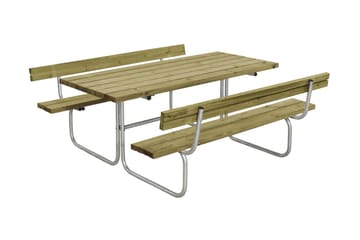 PLUS Classic bord- och bänkset med 2 ryggstöd 177 cm