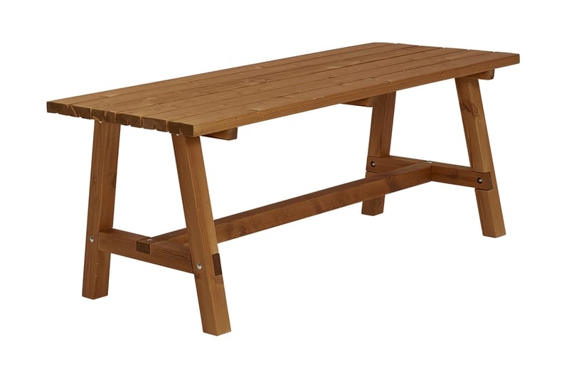 PLUS Country Plankbord 177 cm Grundmålat Teak - Teak - Picknickbord