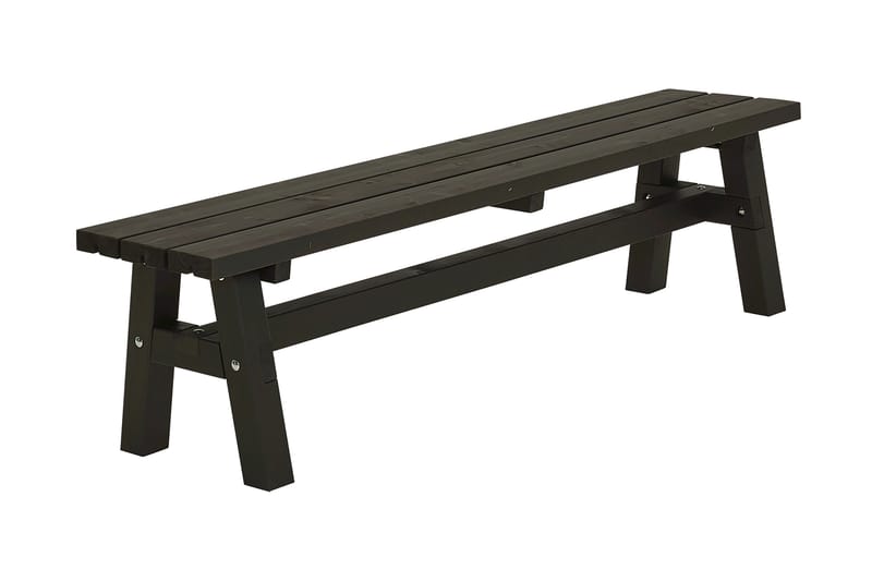 PLUS Country Plankbänk 177 cm - Svart - Picknickbord