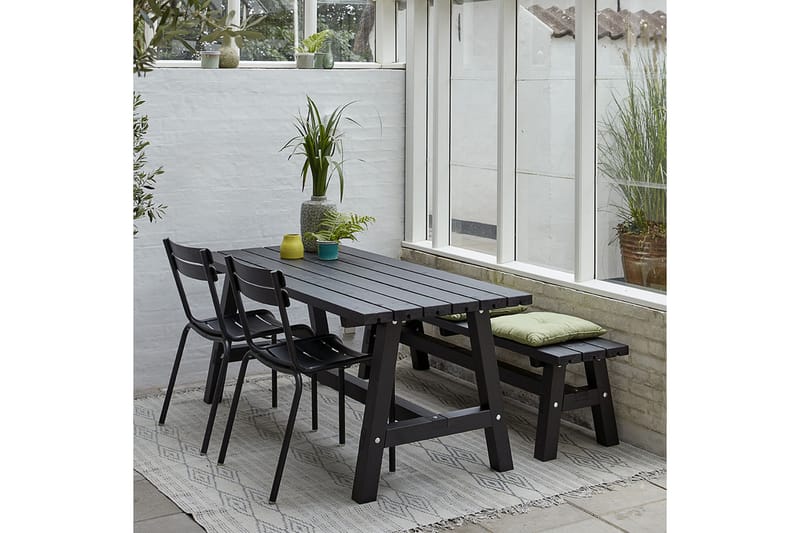 PLUS Country Plankbänk 177 cm - Svart - Utemöbler & utemiljö - Utebord & trädgårdsbord - Picknickbord