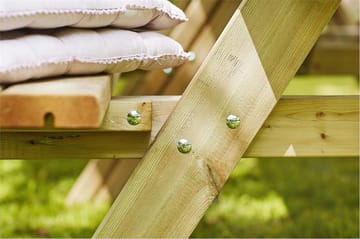 PLUS Gudrun Picknickbord med Bänk 300 - Grå|Beige - Utemöbler & utemiljö - Utebord & trädgårdsbord - Picknickbord