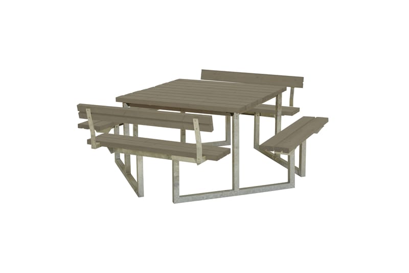 PLUS Twist Bord/Bänkset med 2 Ryggstöd 204 cm - Picknickbord