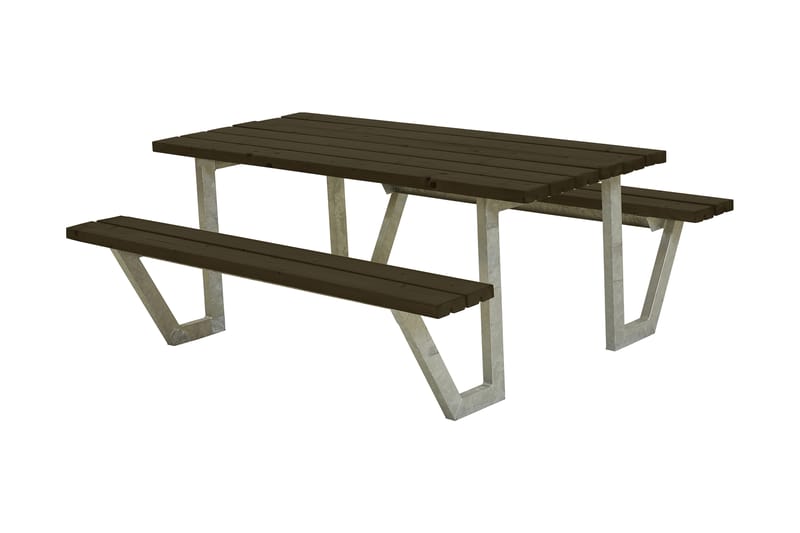 PLUS Wega Bord/Bänkset 177 cm - Svart - Utemöbler & utemiljö - Utebord & trädgårdsbord - Picknickbord