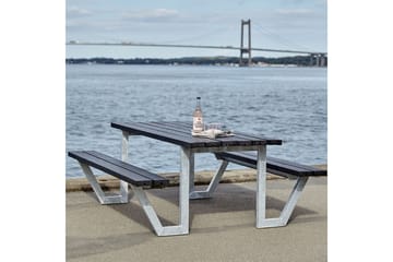 PLUS Wega Bord/Bänkset 177 cm - Svart - Utemöbler & utemiljö - Utebord & trädgårdsbord - Picknickbord