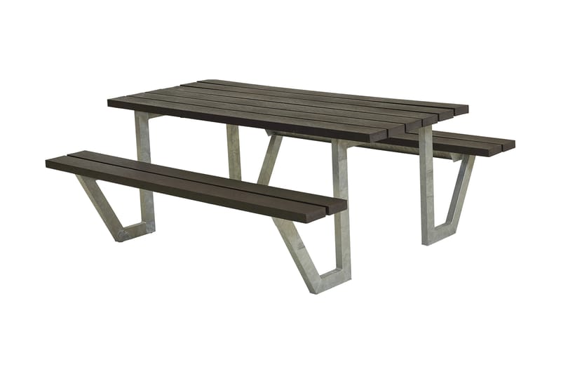 PLUS Wega Bord/Bänkset 177 cm - Svart - Utemöbler & utemiljö - Utebord & trädgårdsbord - Picknickbord