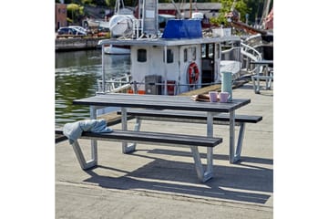 PLUS Wega Bord/Bänkset 177 cm - Svart - Utemöbler & utemiljö - Utebord & trädgårdsbord - Picknickbord