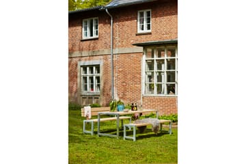 PLUS Plankset med 1 Ryggstöd 186 cm - Trä|natur - Utemöbler & utemiljö - Utebord & trädgårdsbord - Picknickbord