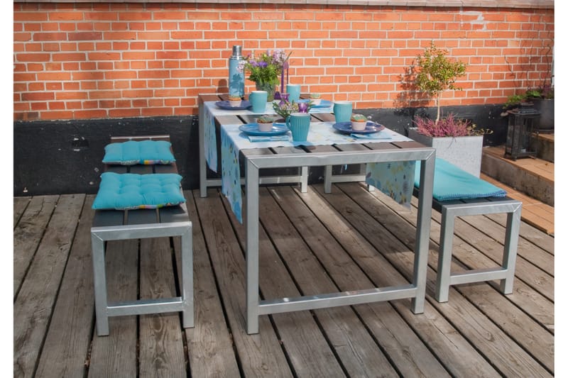 PLUS Plankset 186 cm - Svart - Utemöbler & utemiljö - Utebord & trädgårdsbord - Picknickbord