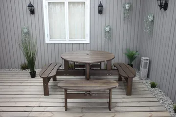 Rogolo Picknickbord 199 cm - Brun - Utemöbler & utemiljö - Utebord & trädgårdsbord - Picknickbord