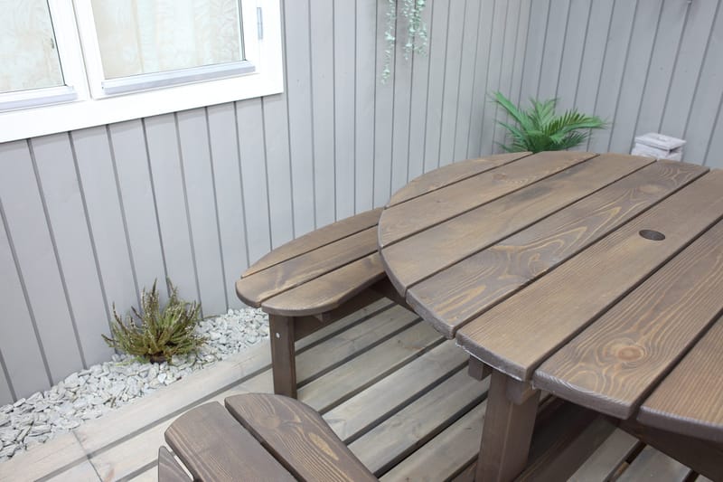 Rogolo Picknickbord 199 cm - Brun - Utemöbler & utemiljö - Utebord & trädgårdsbord - Picknickbord