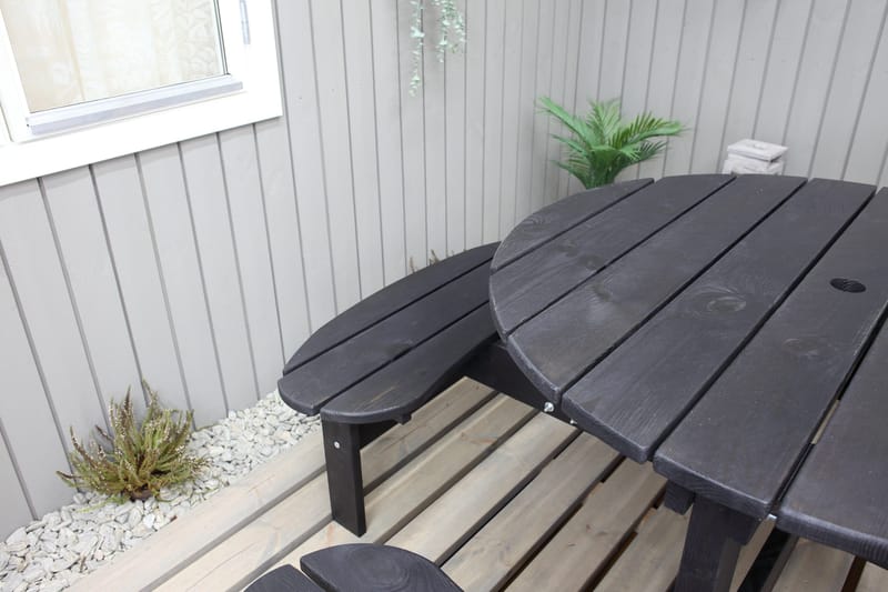 Rogolo Picknickbord 199 cm - Kaffesvart - Utemöbler & utemiljö - Utebord & trädgårdsbord - Picknickbord