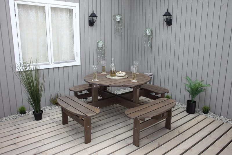 Rogolo Picknickbord 199 cm - Brun - Utemöbler & utemiljö - Utebord & trädgårdsbord - Picknickbord