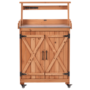 Planteringsbänk Altolia Granträ 70 cm - Brun - Utemöbler & utemiljö - Utebord & trädgårdsbord - Planteringsbord & odlingsbänk