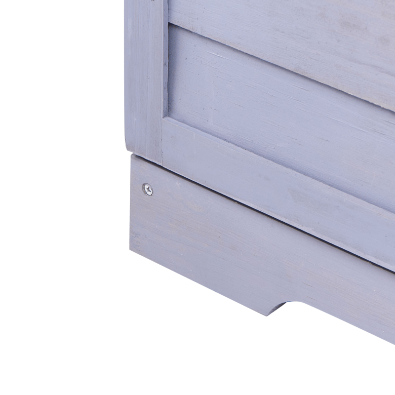 Planteringsbänk Tereville Granträ 45x67 cm - Grå/Vit - Utemöbler & utemiljö - Utebord & trädgårdsbord - Planteringsbord & odlingsbänk