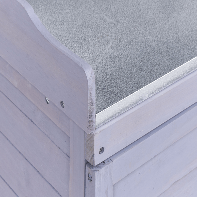 Planteringsbänk Tereville Granträ 45x67 cm - Grå/Vit - Utemöbler & utemiljö - Utebord & trädgårdsbord - Planteringsbord & odlingsbänk