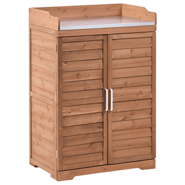 Planteringsbänk Tereville Granträ 67 cm - Brun - Utemöbler & utemiljö - Utebord & trädgårdsbord - Planteringsbord & odlingsbänk