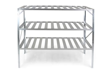 Växthusbord 126x50x113 cm - Silver - Utemöbler & utemiljö - Utebord & trädgårdsbord - Planteringsbord & odlingsbänk