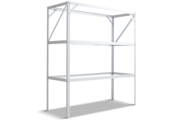 Växthusbord med planteringslådor 97x41x113 cm - Silver - Utemöbler & utemiljö - Utebord & trädgårdsbord - Planteringsbord & odlingsbänk