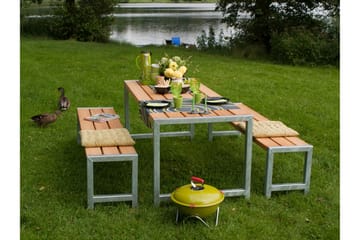 PLUS Plankset 186 cm - Trä|natur - Utemöbler & utemiljö - Utebord & trädgårdsbord - Picknickbord