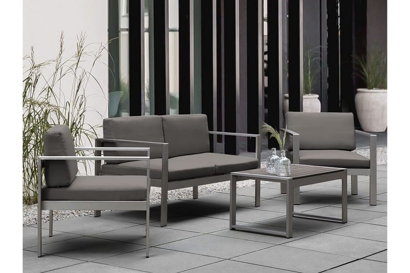 Racale Sidobord och Matbord Utomhus 90 cm Metall - Mörkgrå - Utemöbler & utemiljö - Utebord & trädgårdsbord - Sidobord utomhus