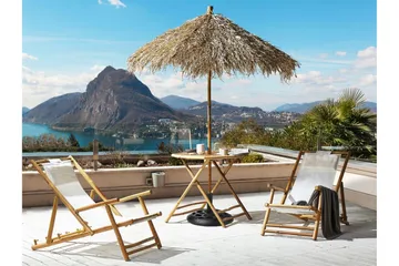 Redding Sidobord och Utebord 85 cm Trä Bambu - Ljusbrun - Utemöbler & utemiljö - Utebord & trädgårdsbord - Sidobord utomhus