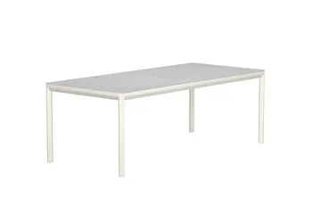 Rektangulärt Matbord Lino 220 cm Utomhus - Beige - Utemöbler & utemiljö - Utebord & trädgårdsbord - Matbord utomhus