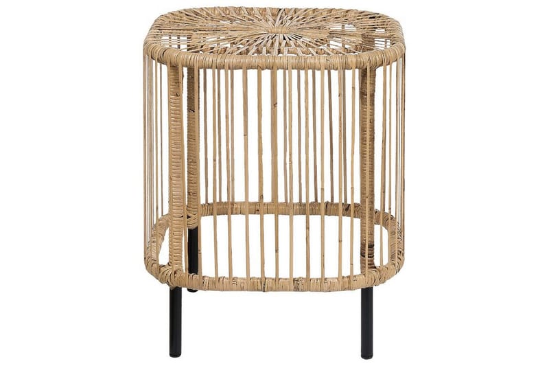 Rimouski Sidobord och Avlastningsbord Utomhus 40 cm Konstrotting - Beige/Svart - Utemöbler & utemiljö - Utebord & trädgårdsbord - Sidobord utomhus