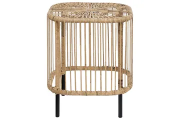 Rimouski Sidobord och Avlastningsbord Utomhus 40 cm Konstrotting - Beige/Svart - Utemöbler & utemiljö - Utebord & trädgårdsbord - Sidobord utomhus