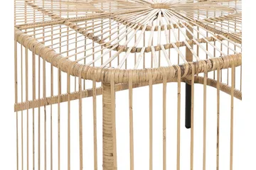 Rimouski Sidobord och Soffbord Utomhus 67 cm Trä Konstrotting - Natural/Svart - Utemöbler & utemiljö - Utebord & trädgårdsbord - Sidobord utomhus