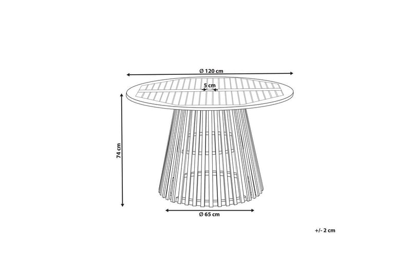 Runt bord Agello - Utemöbler & utemiljö - Utebord & trädgårdsbord - Matbord utomhus
