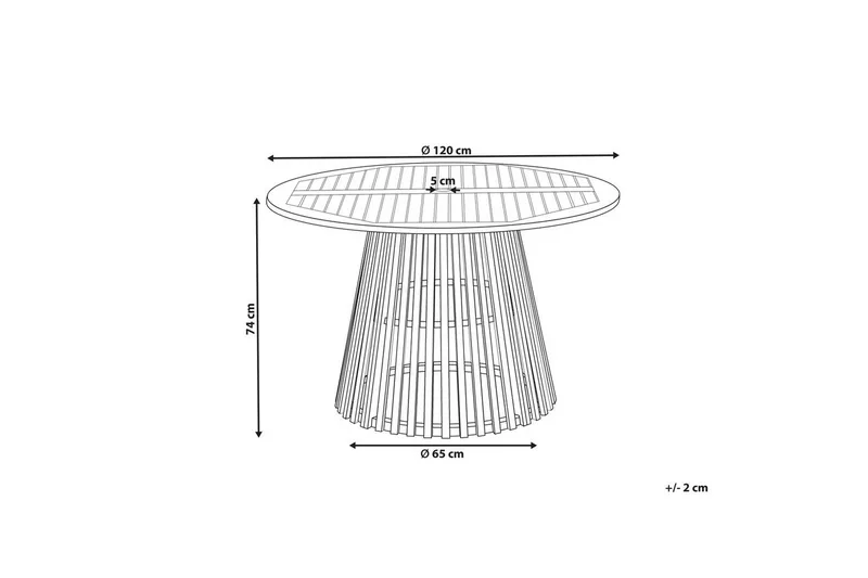 Runt bord Agello - Utemöbler & utemiljö - Utebord & trädgårdsbord - Matbord utomhus