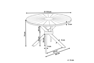 Runt bord Cissone - Utemöbler & utemiljö - Utebord & trädgårdsbord - Matbord utomhus
