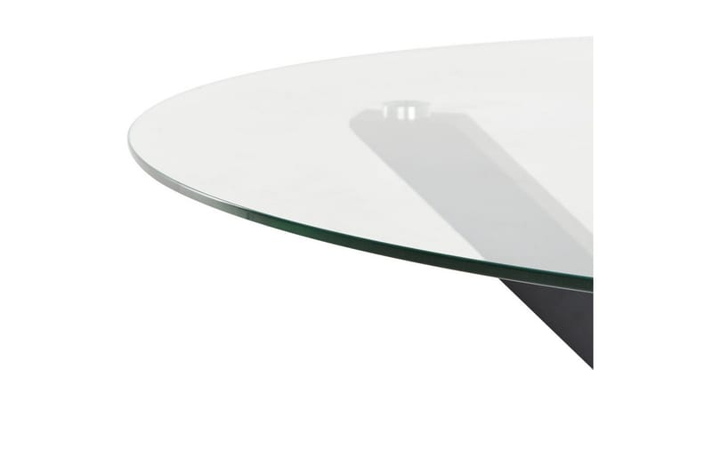 Runt bord Maletto - Svart, genomskinlig - Utemöbler & utemiljö - Utebord & trädgårdsbord - Matbord utomhus