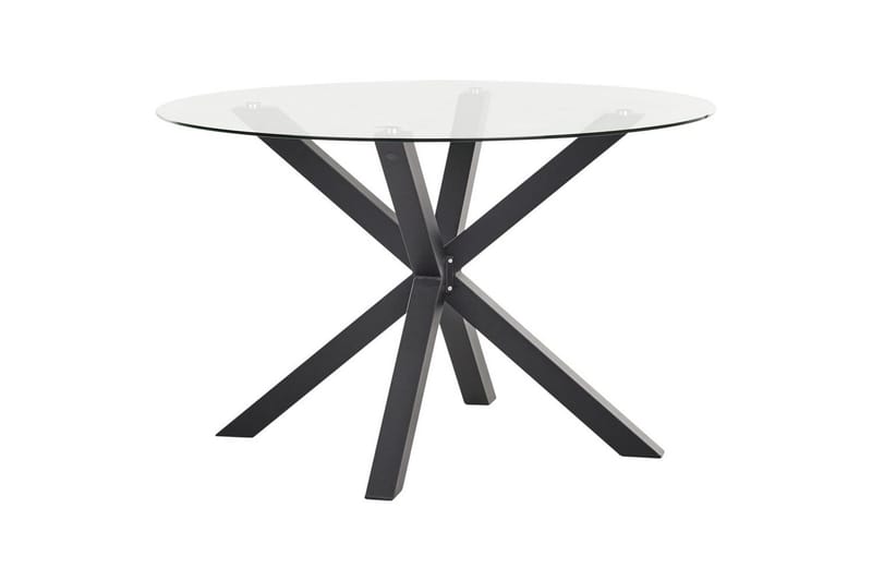 Runt bord Maletto - Svart, genomskinlig - Utemöbler & utemiljö - Utebord & trädgårdsbord - Matbord utomhus