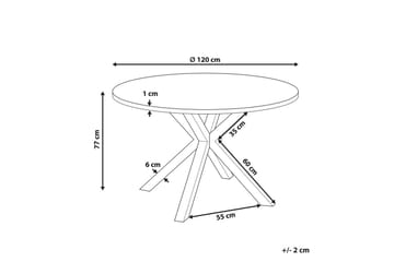 Runt bord Maletto - Vit, genomskinlig - Utemöbler & utemiljö - Utebord & trädgårdsbord - Matbord utomhus
