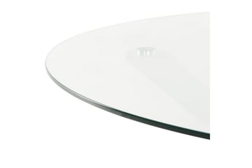 Runt bord Maletto - Vit, genomskinlig - Utemöbler & utemiljö - Utebord & trädgårdsbord - Matbord utomhus