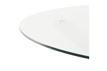 Runt bord Maletto - Vit, genomskinlig - Utemöbler & utemiljö - Utebord & trädgårdsbord - Matbord utomhus