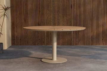 Runt matbord Croft 120 cm Utomhus - Beige - Utemöbler & utemiljö - Utebord & trädgårdsbord - Matbord utomhus