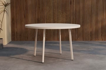 Runt matbord Giardini 120 cm Utomhus - Beige - Utemöbler & utemiljö - Utebord & trädgårdsbord - Matbord utomhus