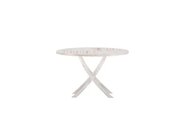 Runt matbord Kenya 120 cm Utomhus - vitputsad - Utemöbler & utemiljö - Utebord & trädgårdsbord - Matbord utomhus