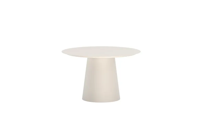 Runt matbord Lanzo 120 cm Utomhus - Beige - Utemöbler & utemiljö - Utebord & trädgårdsbord - Matbord utomhus