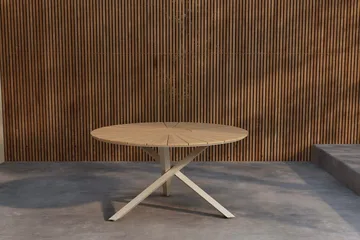 Runt matbord Mexico 140 cm Utomhus - Natur - Utemöbler & utemiljö - Utebord & trädgårdsbord - Matbord utomhus
