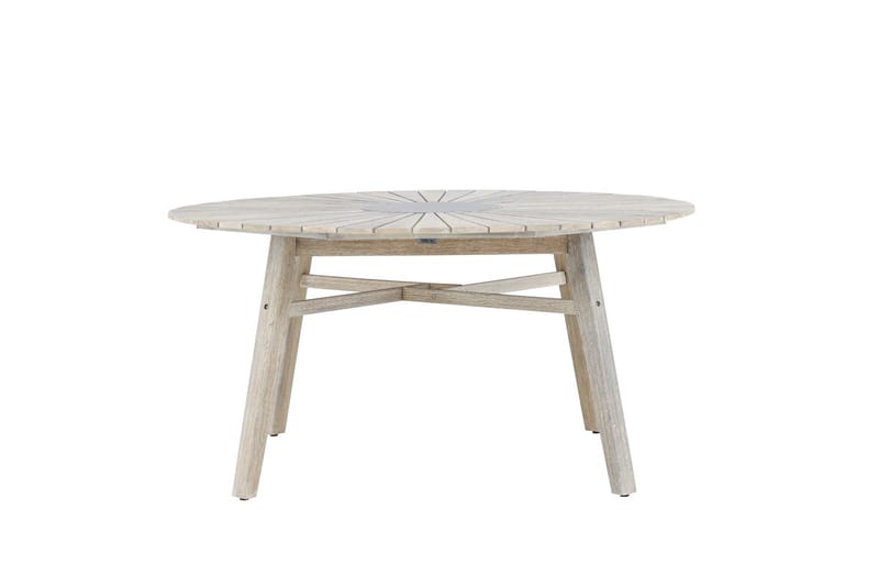 Runt Matbord Rives 150 cm Utomhus - Vitputsad - Utemöbler & utemiljö - Utebord & trädgårdsbord - Matbord utomhus