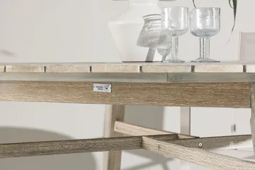 Runt Matbord Rives 150 cm Utomhus - Vitputsad - Utemöbler & utemiljö - Utebord & trädgårdsbord - Matbord utomhus