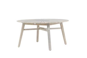 Runt Matbord Rives 150 cm Utomhus - Vitputsad - Utemöbler & utemiljö - Utebord & trädgårdsbord - Matbord utomhus