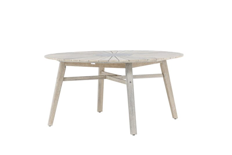 Runt Matbord Rives 150 cm Utomhus - Vitputsad - Utemöbler & utemiljö - Utebord & trädgårdsbord - Matbord utomhus