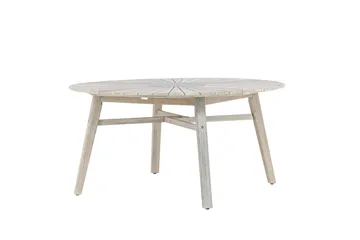 Runt Matbord Rives 150 cm Utomhus - Vitputsad - Utemöbler & utemiljö - Utebord & trädgårdsbord - Matbord utomhus
