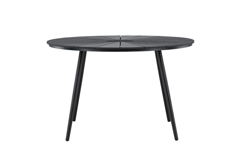 San Vito Matbord Utomhus 120 cm, Svart